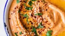 Spicy roasted red pepper hummus