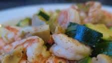 Spicy-shrimp with zucchini