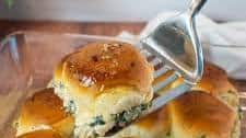 Spinach Dip Chicken Sliders