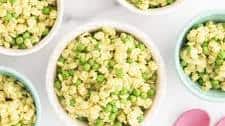 Spinach Pesto Pasta with Peas