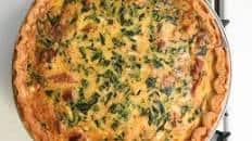 Spinach and Bacon Quiche