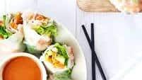 Spring rolls crevettes - avocat