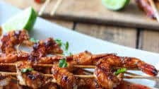 Sriracha Shrimp Skewers