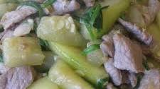 Stir fry Zucchini with Pork Recipe