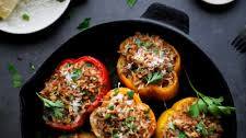 Stuffed Peppers With Beef And Rice