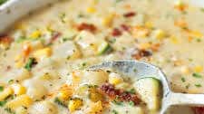 Summer Corn and Zucchini Chowder Recipe