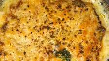 Sweet Potato Gratin with Italian Sausage and Spinach