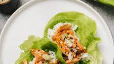 Teriyaki Salmon Lettuce Wraps