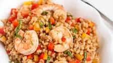 Toasted Barley & Shrimp Salad Recipe