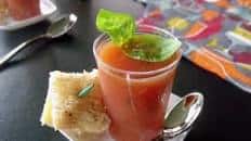 Tomato Basil Soup Shooters