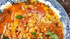 Tuscan Farro Soup with White Beans and Vegetables