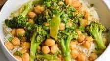 Vegan Chickpea Broccoli Stir Fry