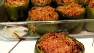 Veggie Quinoa and Lamb Stuffed Peppers
