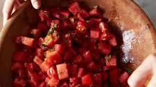 Watermelon Tomato Salad with Cumin & Fennel