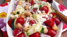 Zucchini Chickpea Salad