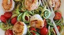 Zucchini Noodles (Zoodles) with Lemon-Garlic Spicy Shrimp