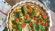 Zucchini and Tomato Tart with Herb Ricotta