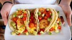shrimp breakfast tacos