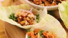 sweet soy tofu lettuce wraps