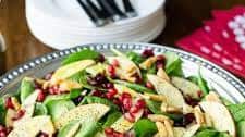 Apple Cranberry Spinach Salad