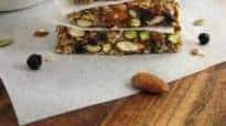 Blueberry Bliss Breakfast Bars (No-Bake, Vegan, Gluten Free, Naturally Sweetened)