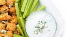 Buffalo Cauliflower with Blue Cheese Dressing