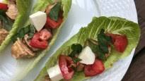 Caprese Chicken Lettuce Wraps