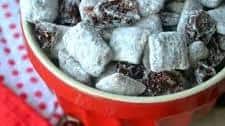 Chocolate Covered Cherry Muddy Buddies