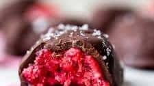 Chocolate-Covered Raspberry Bites