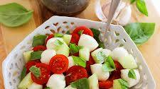 Chopped Cucumber Caprese Salad