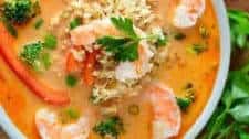 Coconut Red Curry Shrimp Soup {Guest Blog}