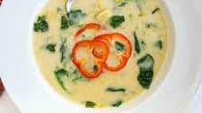 Cream of Spinach Soup with Potatoes