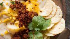 Creamy Corn Chowder With Chorizo