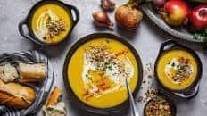 Creamy Roasted Golden Beet And Apple Soup