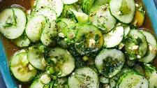 Cucumber Salad With Soy, Ginger and Garlic