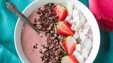 Dairy-Free Chocolate Covered Strawberry Smoothie Bowl