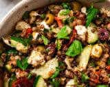 Easy Fresh Mediterranean Lentil Salad with Roasted Tomatoes