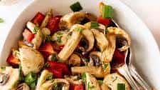 Easy Raw Mushroom Salad With Balsamic Vinegar