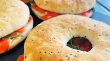 Everything Bagel Smoked Salmon Sandwiches