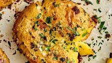 Garlic Butter Smashed Potatoes
