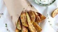 Garlic Herb Potato Wedges