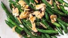 Green Beans with Cranberries and Almonds