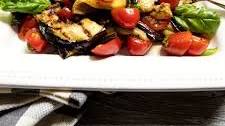 Grilled Eggplant And Tomato Salad