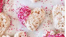 Heart Shaped Rice Krispie Treats