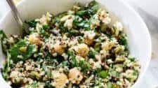 Herbed Quinoa & Chickpea Salad with Lemon-Tahini Dressing