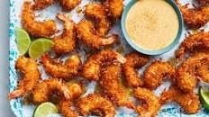 Honey-Pepper Coconut Shrimp