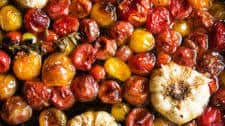 How To Roast Cherry Tomatoes with Garlic & Herbs