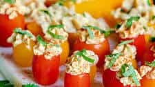 Hummus Stuffed Veggie Tray