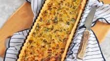 Leek Tart with Gruyere and Onions