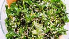 Lemon Kale Salad with Garlic and Parmesan